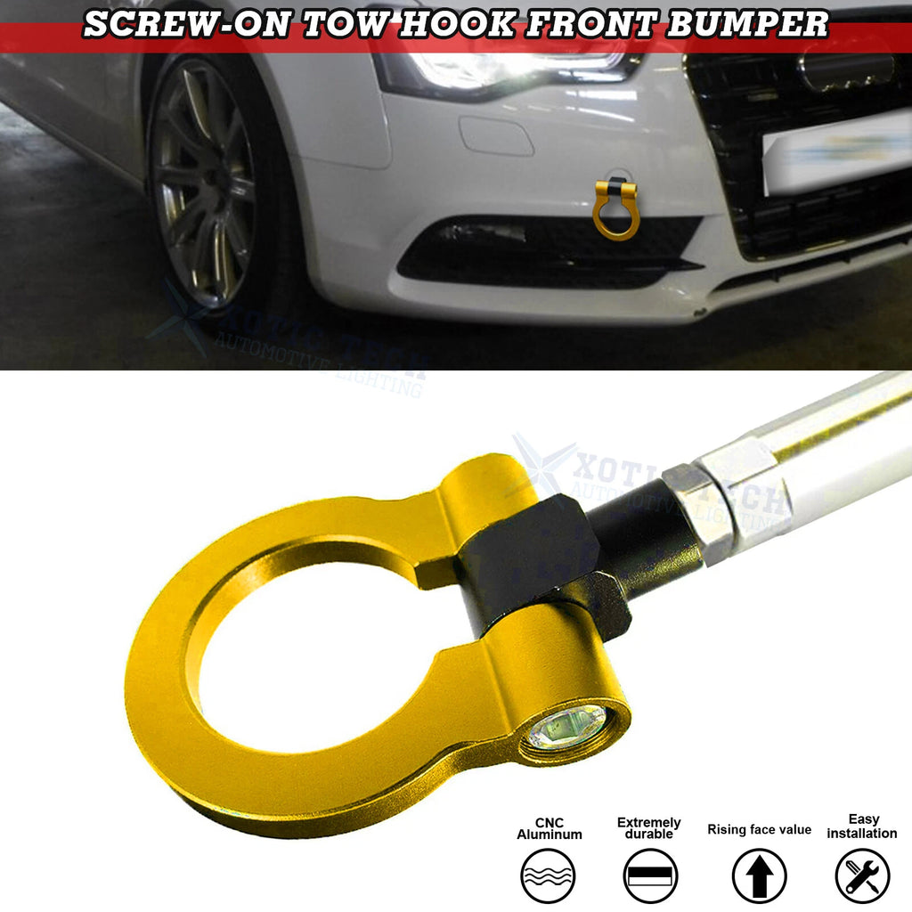 Anodized Alloy Gold Track Racing Tow Hook for Audi A4 A5 A7 B8 RS7 S4 S5 (2010–2017)