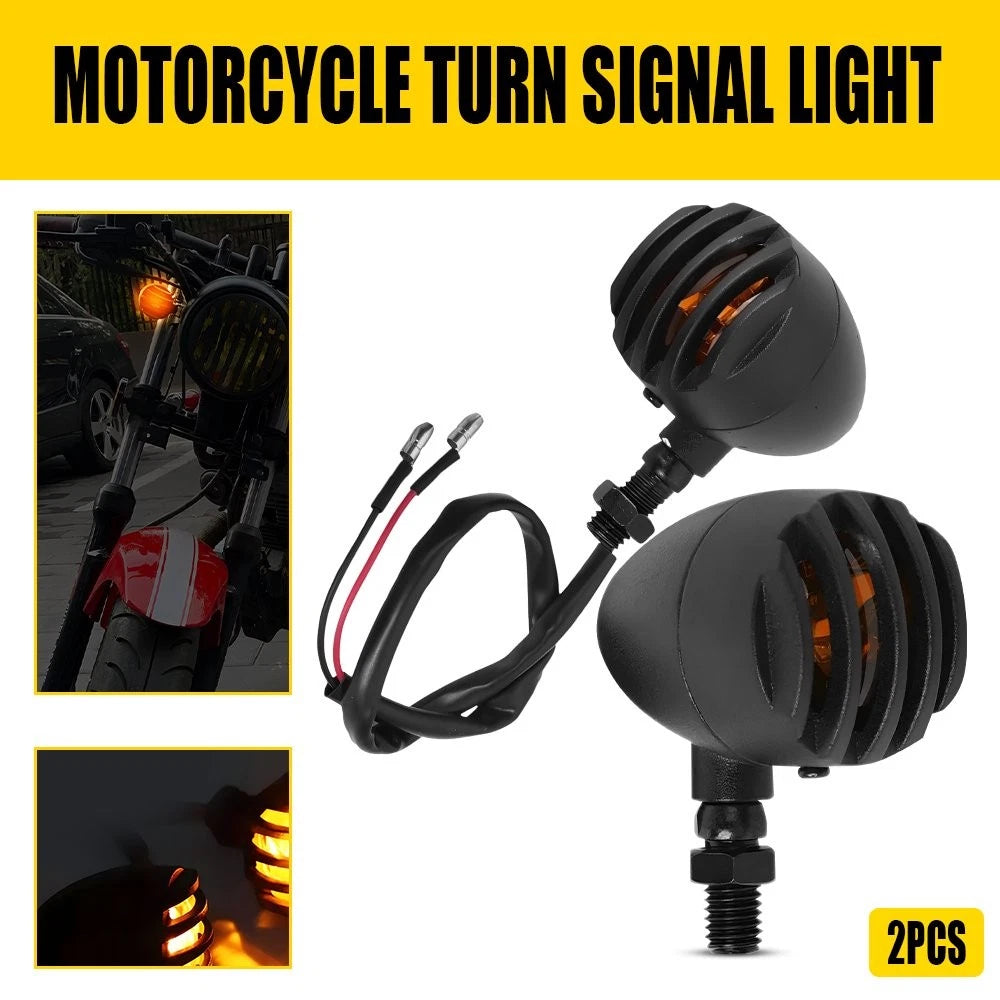 Pair Turn Signal Lights for Honda Shadow VLX 600 VT750 VT1100 (1997–2007)