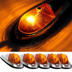 5pcs Amber Cab Marker Roof Top Running Clearance Lights for Truck Semi-trailer