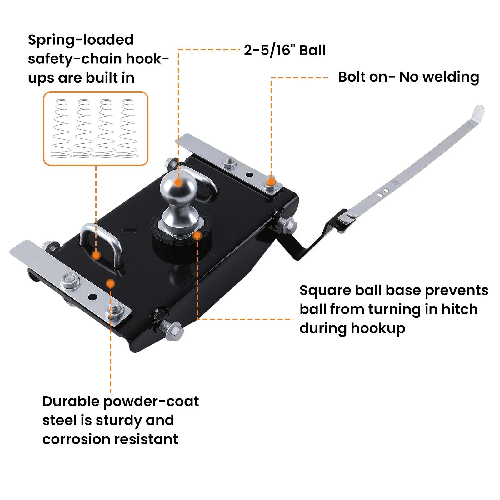 Gooseneck Hitch for Dodge Ram 2500 3500 (2019–2025)