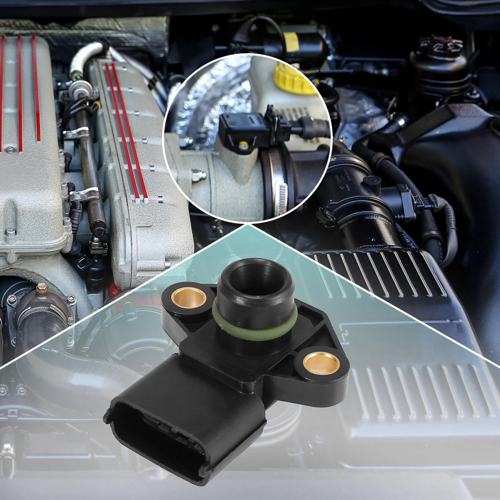 Manifold Absolute Pressure Sensor for Hyundai Kia (39300-38200, 39300-38100)