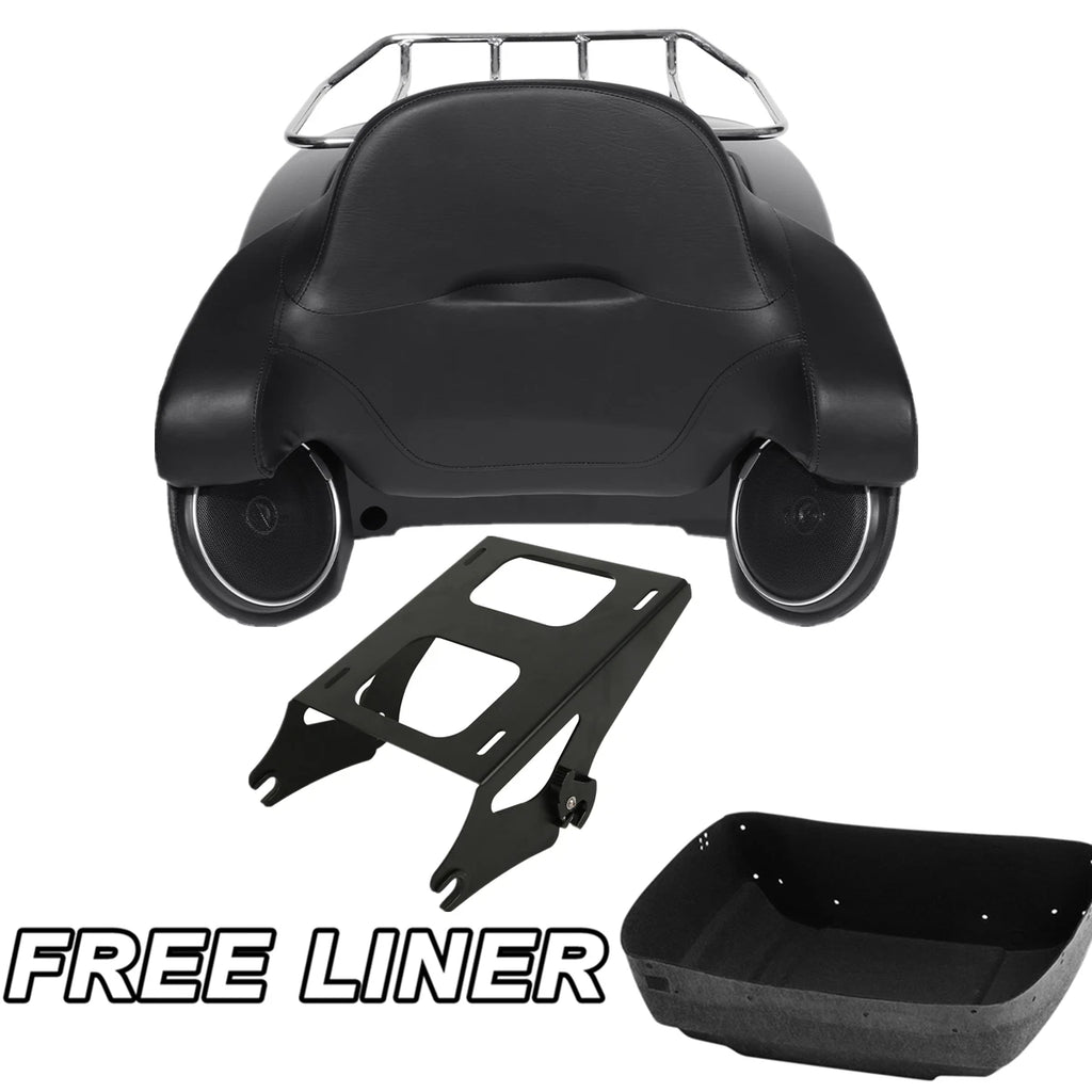 Trunk Pad Mount Rack Speakers for Harley Touring Electra Glide (2014–2023)