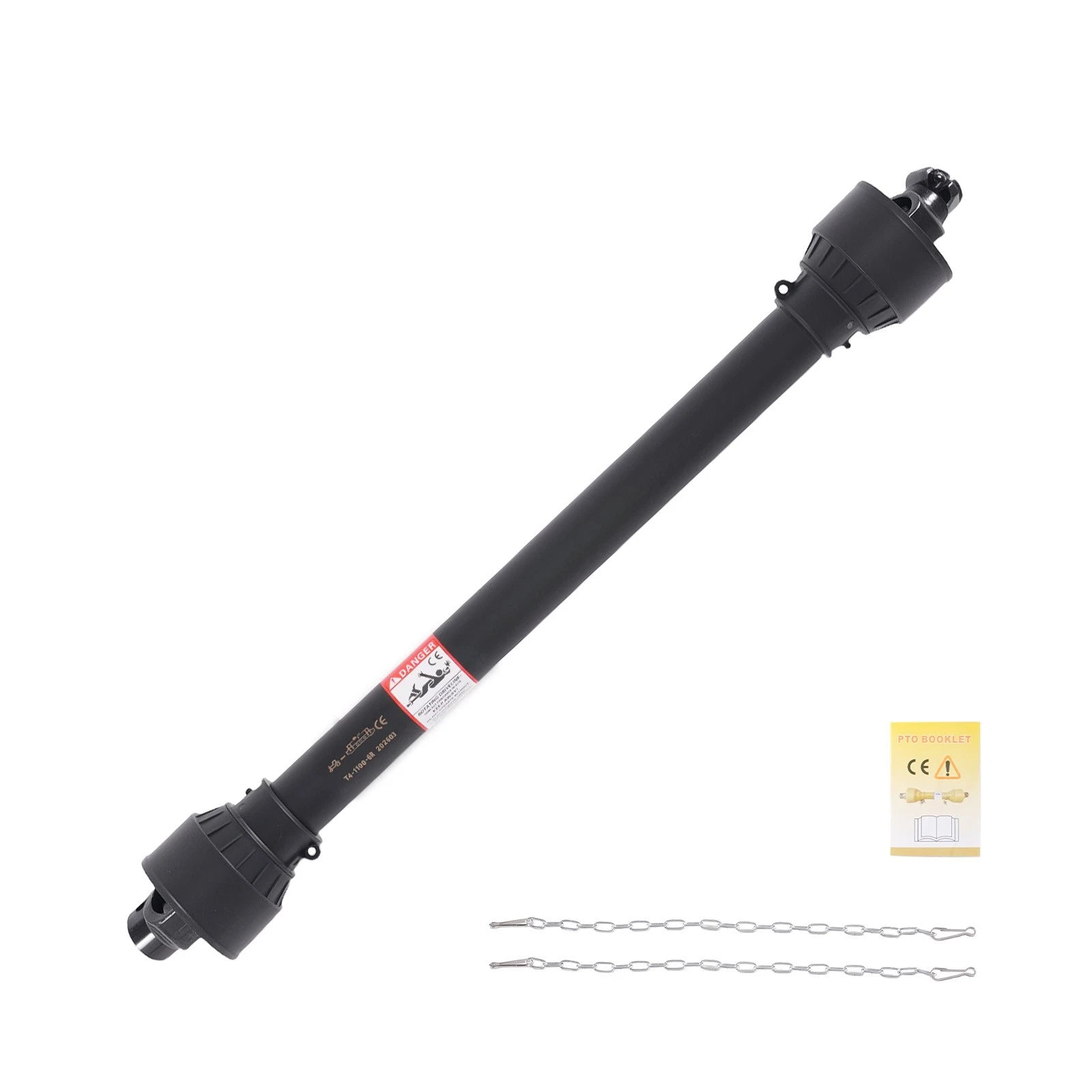PTO Drive Shaft 1-3/8" 6-Spline x 1-3/8" Round End Pipe for Series 4 T4 (43"-61")