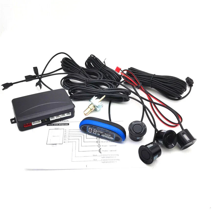 4 x LED Parking Sensors for Universal Car Reverse Radar System Alarm