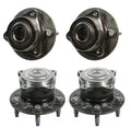 Moog Front & Rear Wheel Bearing and Hub Assemblies Kit for Buick Chevy (FWD)