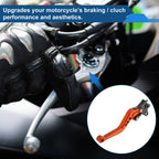 Adjustable Short Brake Clutch Levers for BMW R Nine T (2014–2016) - Orange 1 Pair