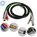 Set of 4 Air Line Hose Assemblies for Semi Truck Tractor Trailer (12 Feet)