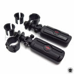 Crash Highway Engine Guard Bar Foot Pegs for Motorcycle (1", 1 1/4")