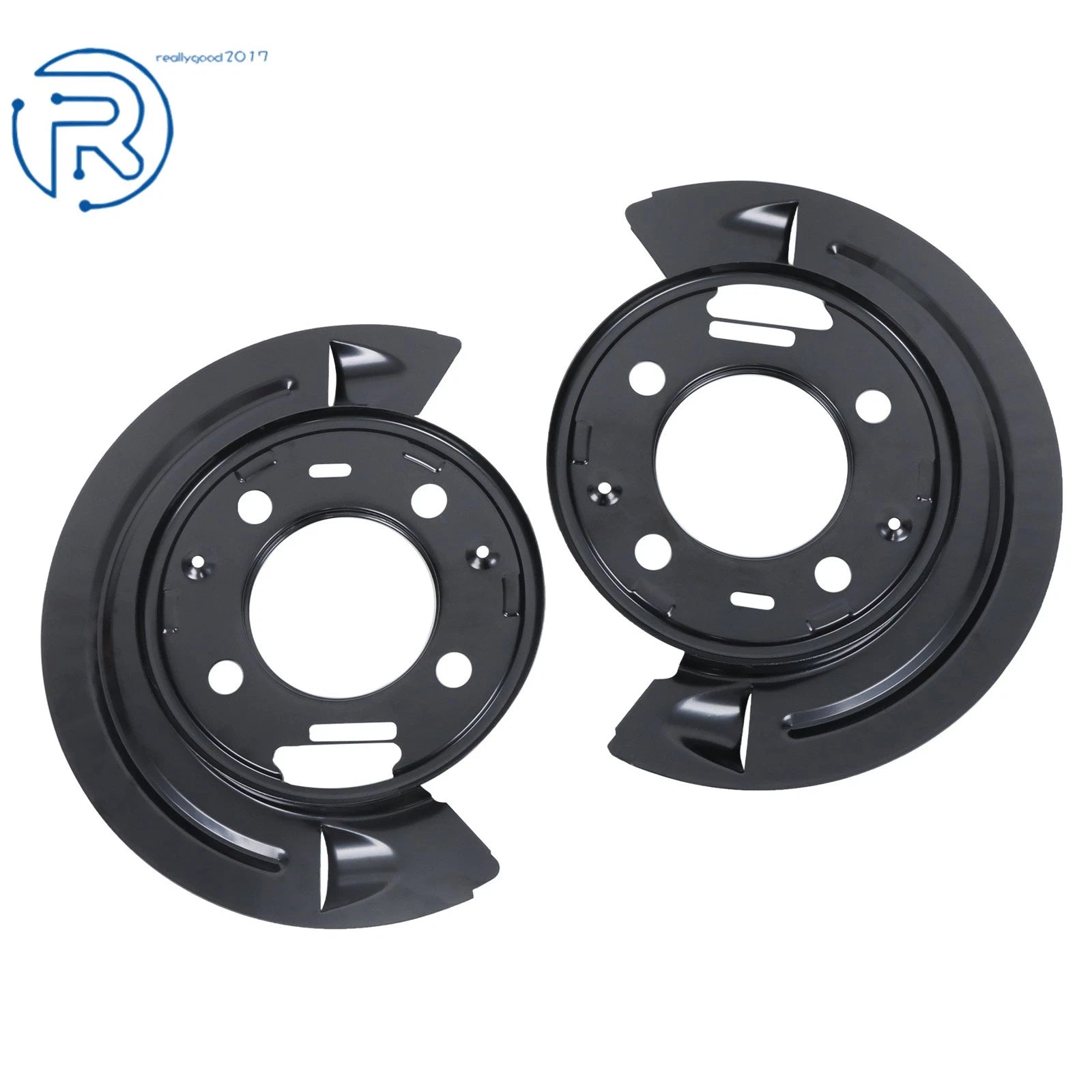 Set of 2 Rear Brake Dust Shields for Dodge Ram 2500 3500 (2003-2008)