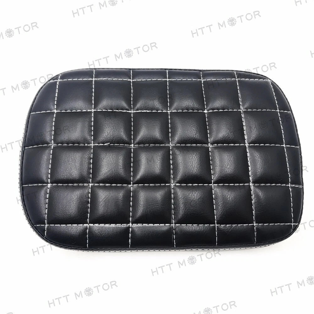 Rear Pillion Passenger Pad Seat 6 Suction Cup for Harley Dyna Sportster