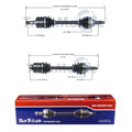 Set of 2 Front CV Axle Shafts for Mazda 626, MX-6, Ford Probe (1993–1997)