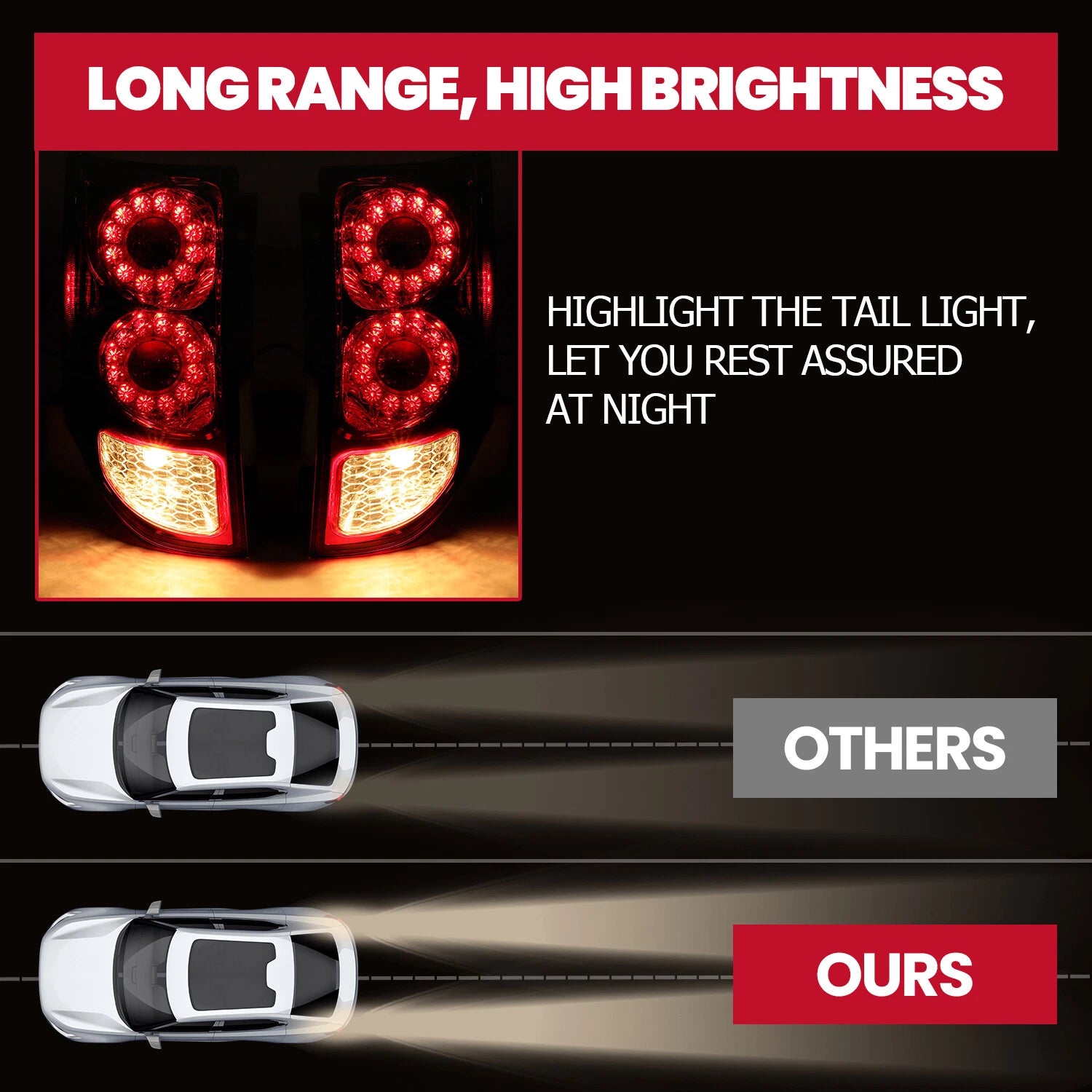 2X LED Tail Lights for Dodge Grand Caravan (2011-2020)