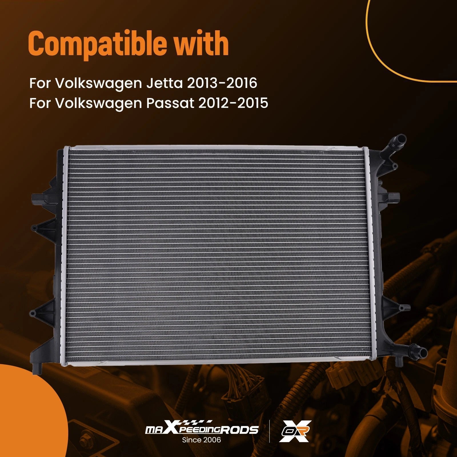 Aluminum Radiator for VW Jetta Passat (2012-2016)