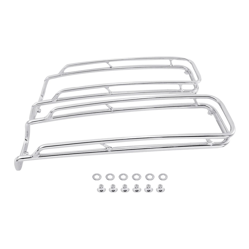 Chrome Saddlebags Lid Top Rail Guards for Harley Street Road Glide (1994–2013)