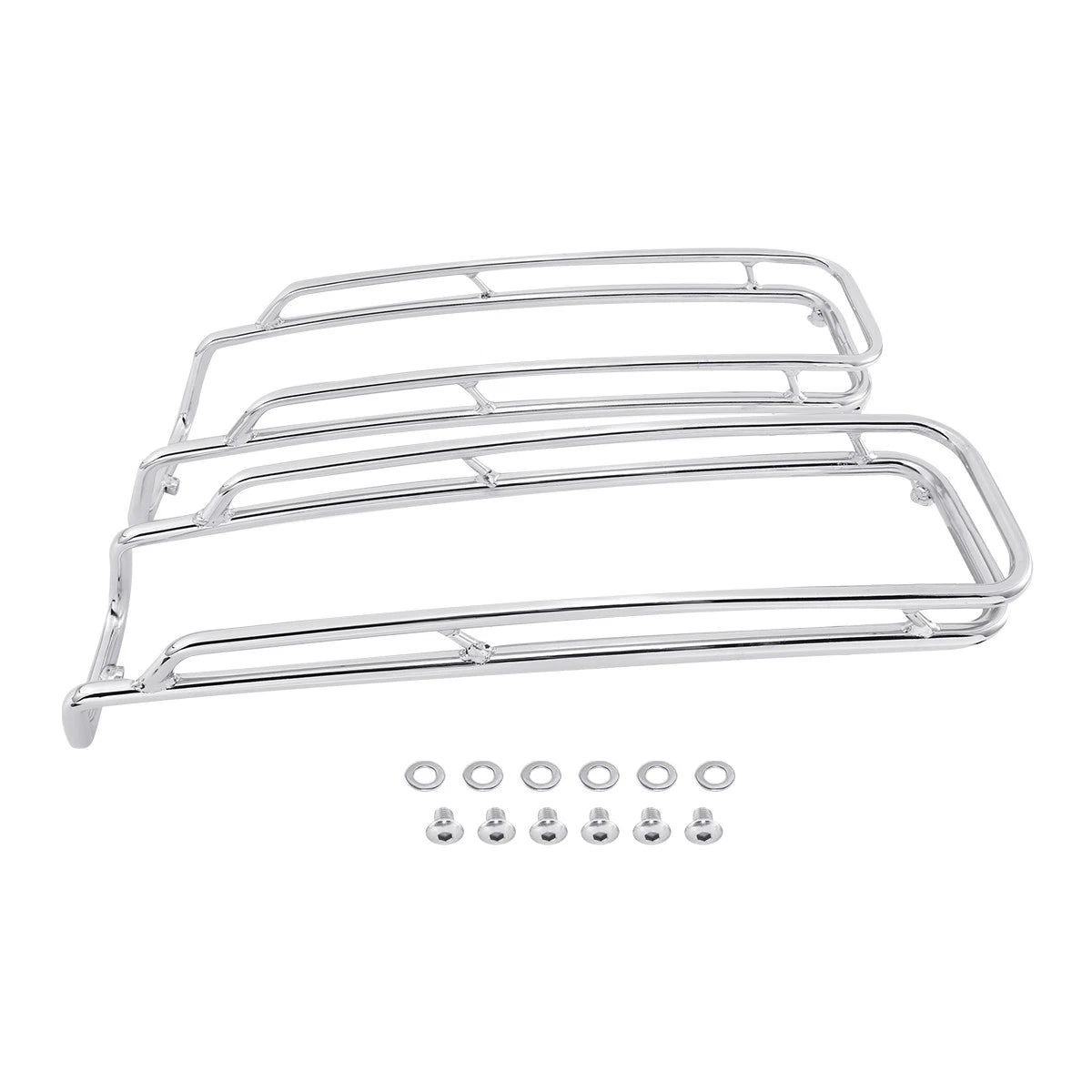 Chrome Saddlebags Lid Top Rail Guards for Harley Street Road Glide (1994–2013)