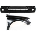 Bumper Cover Kit for Toyota Tacoma (1998–2000) Front Right 2 Pieces