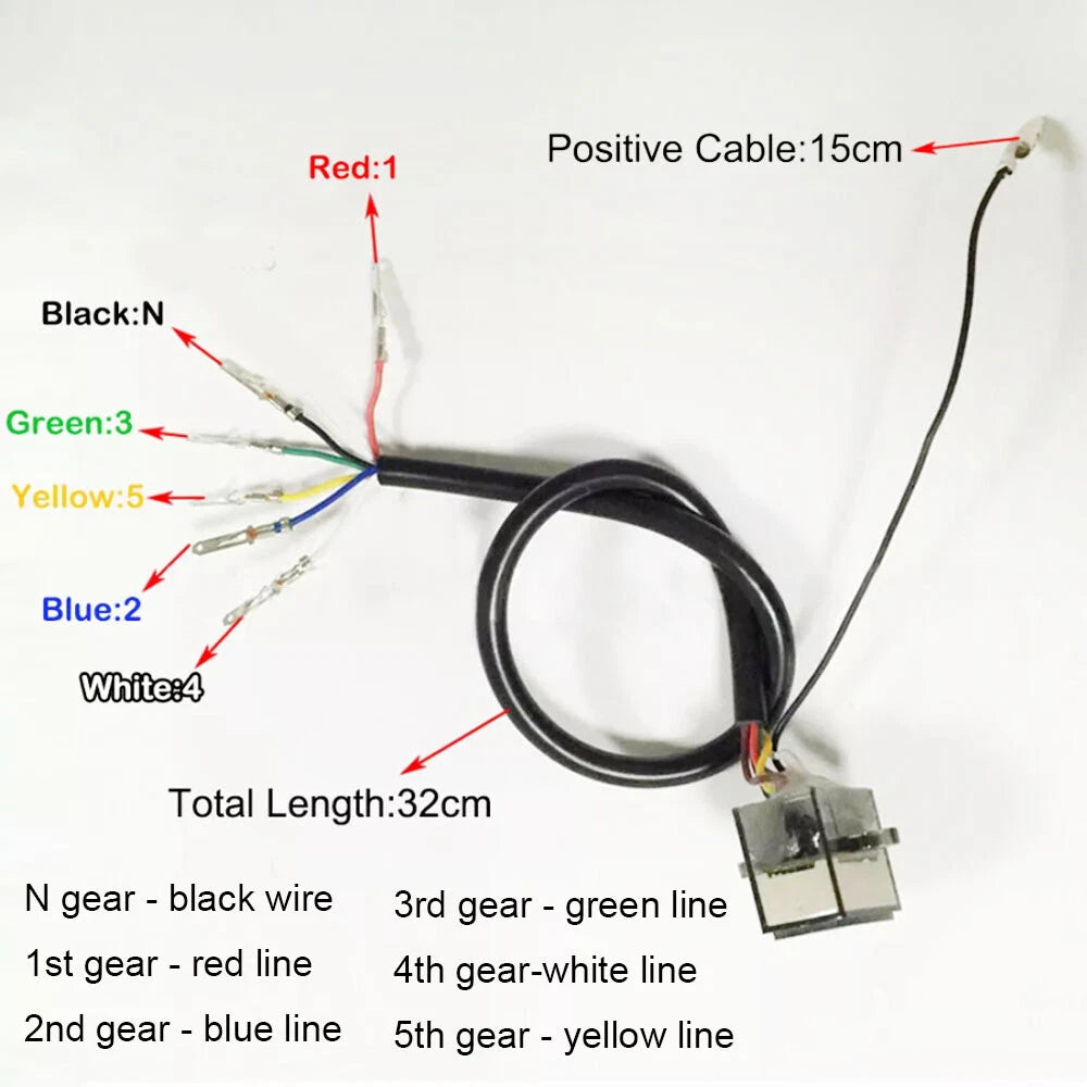 Shift Lever Gauge LED Digital Gear Display for Motorcycle (N-5)