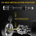 CV Axle Shaft Assembly for Arctic Cat 250 300 (1998–2004)