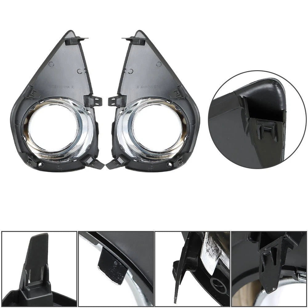 Clear H16 Fog Lights with Wiring and Switch for Toyota Yaris (2015–2016)