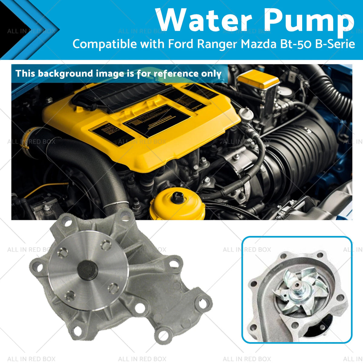 Water Pump for Ford Ranger, Mazda BT-50, B-Serie (1405541, WL8115100D)