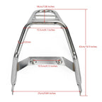 Chrome Rear Rack Luggage Carrier for Honda Z125 Monkey 125 (2018–2024) T9