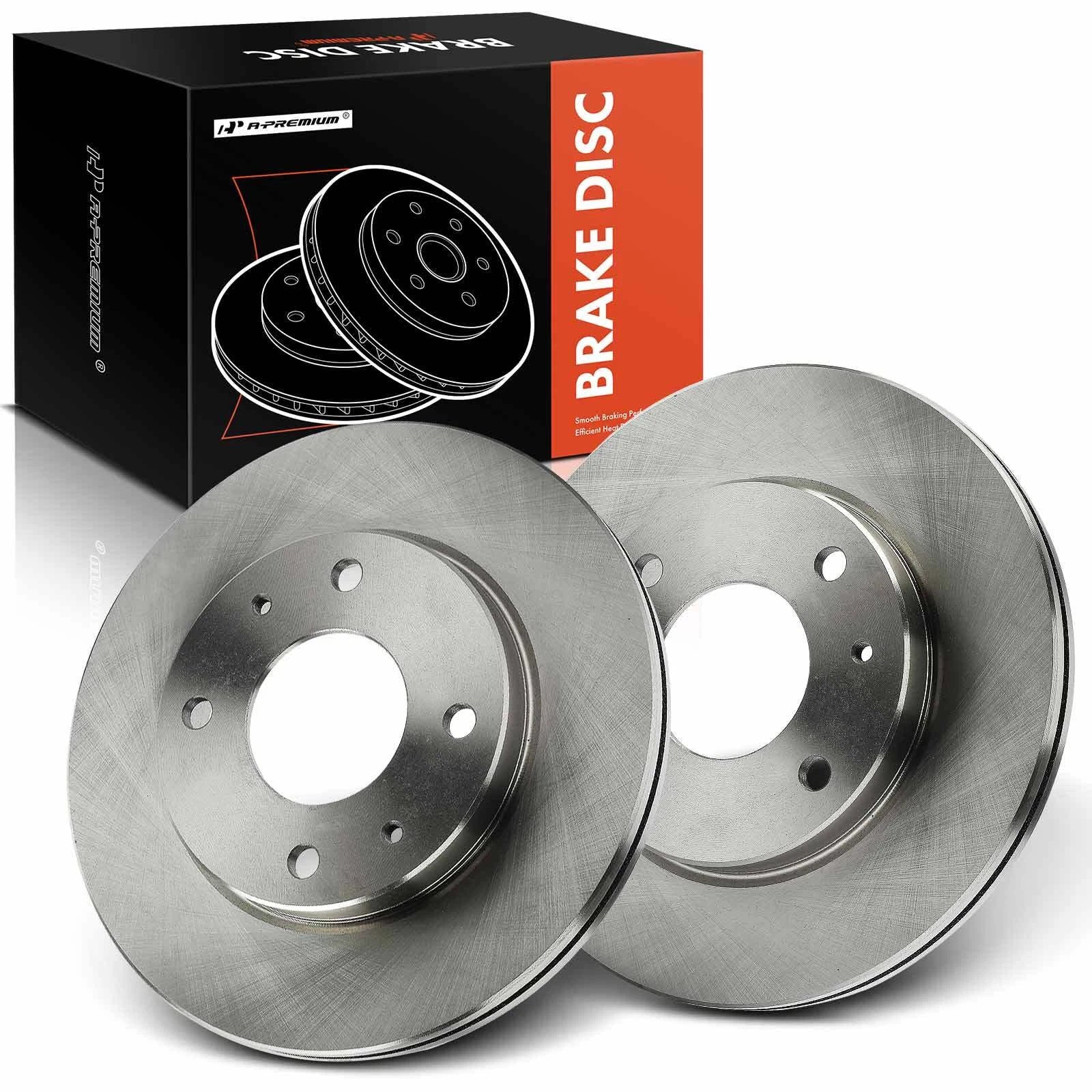 2Pcs Front Disc Brake Rotors for Kia Optima (2001–2002) Hyundai Sonata
