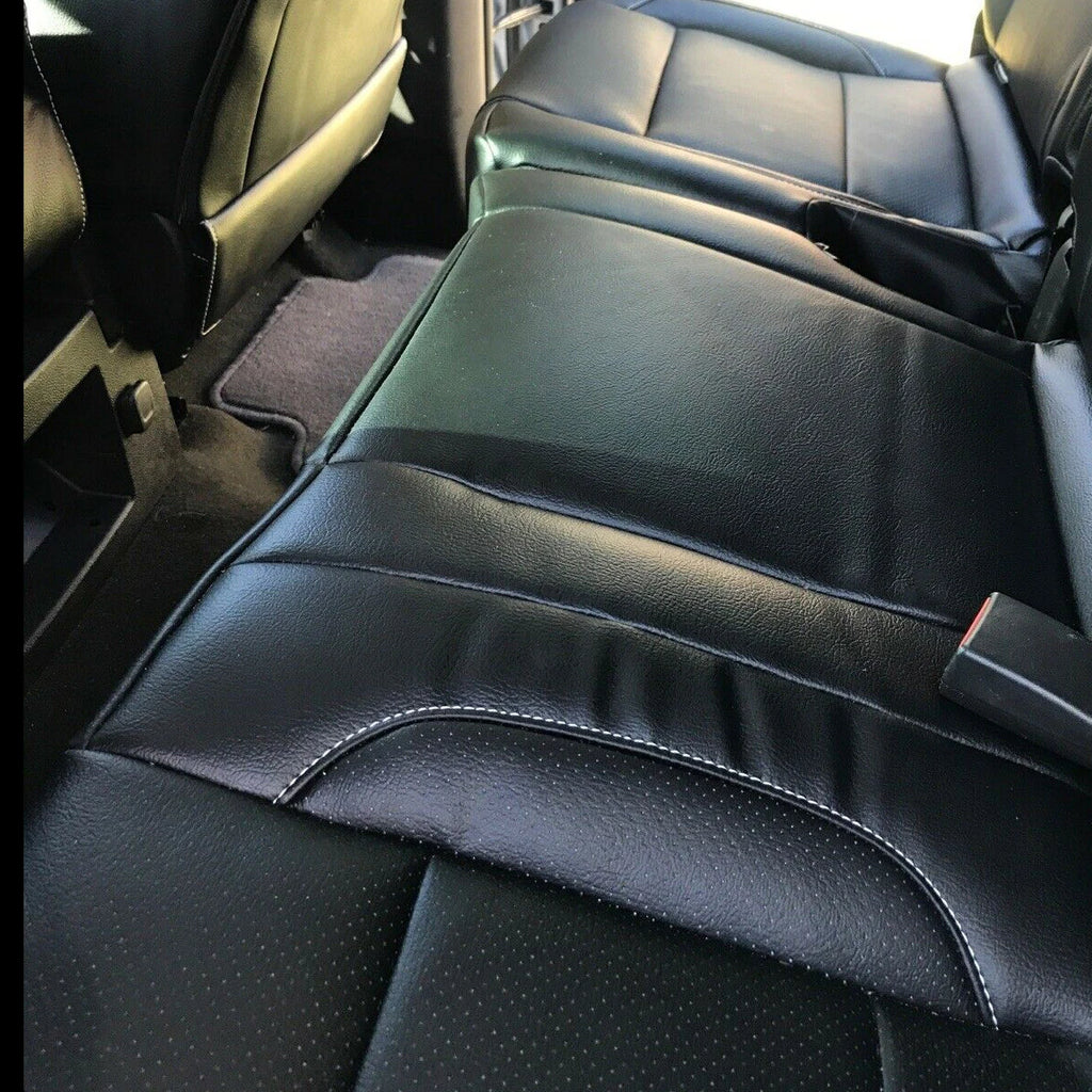 Set of 2 Black Complete Seat Covers for Chevrolet Silverado LT (2014–2018)