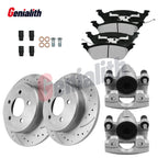 Rear Brake Rotors Ceramic Pads & Calipers for Town & Country Caravan (2001–2007)