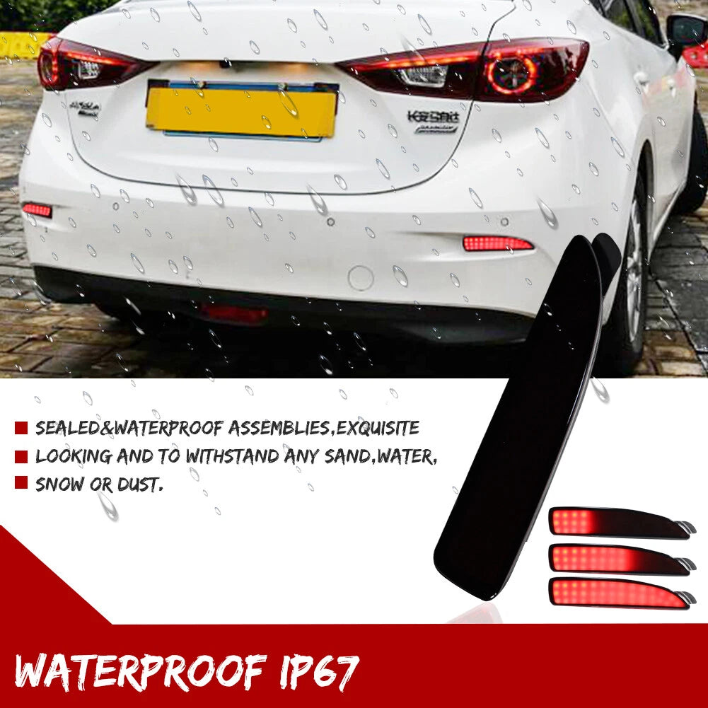 LED Bumper Reflectors for Mazda 3 5 6