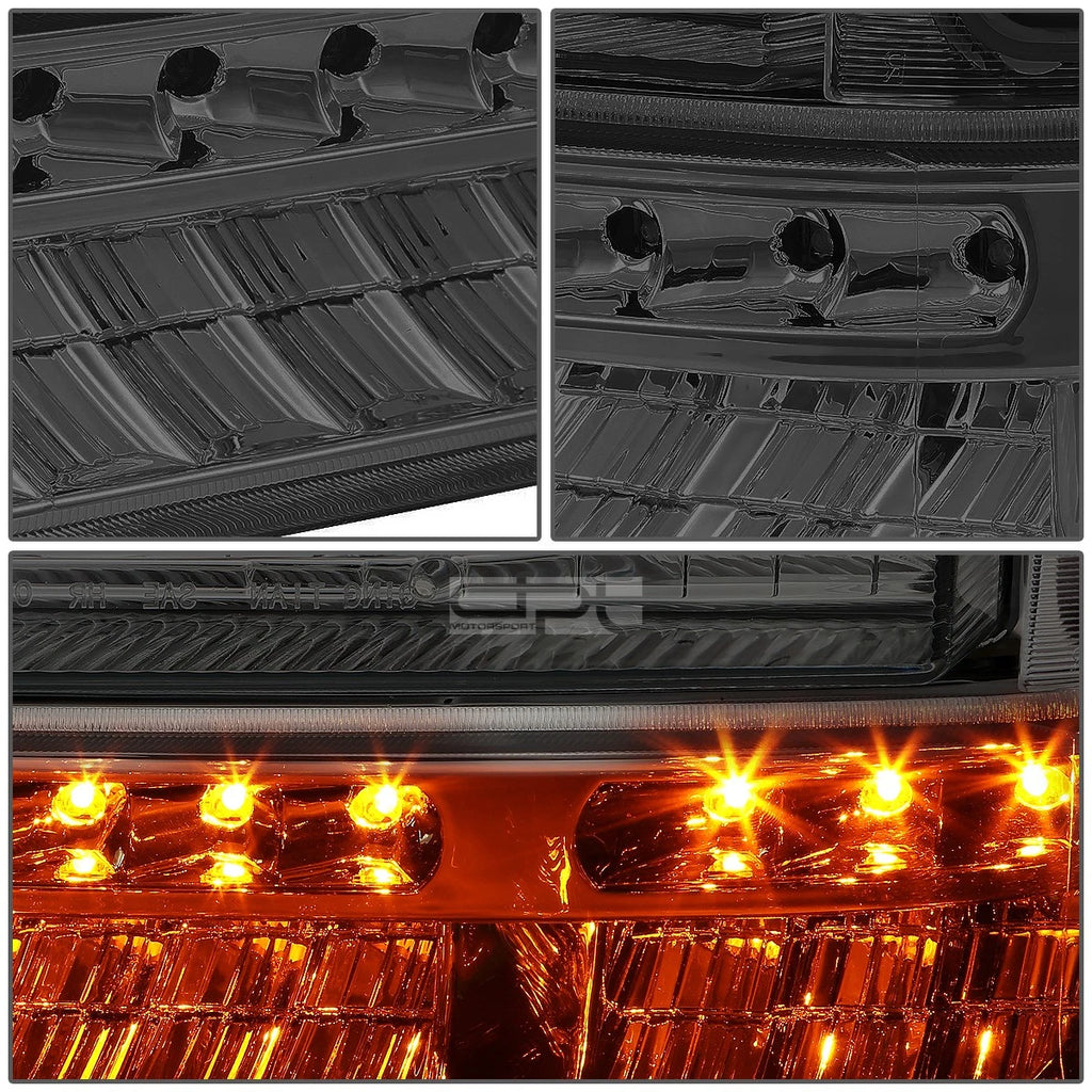 2X Smoked/Amber LED Signal Headlights for Ford Super Duty (1999–2004)