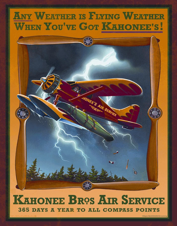 Vintage Replica Tin Metal Sign for Airplane Jet (1759)