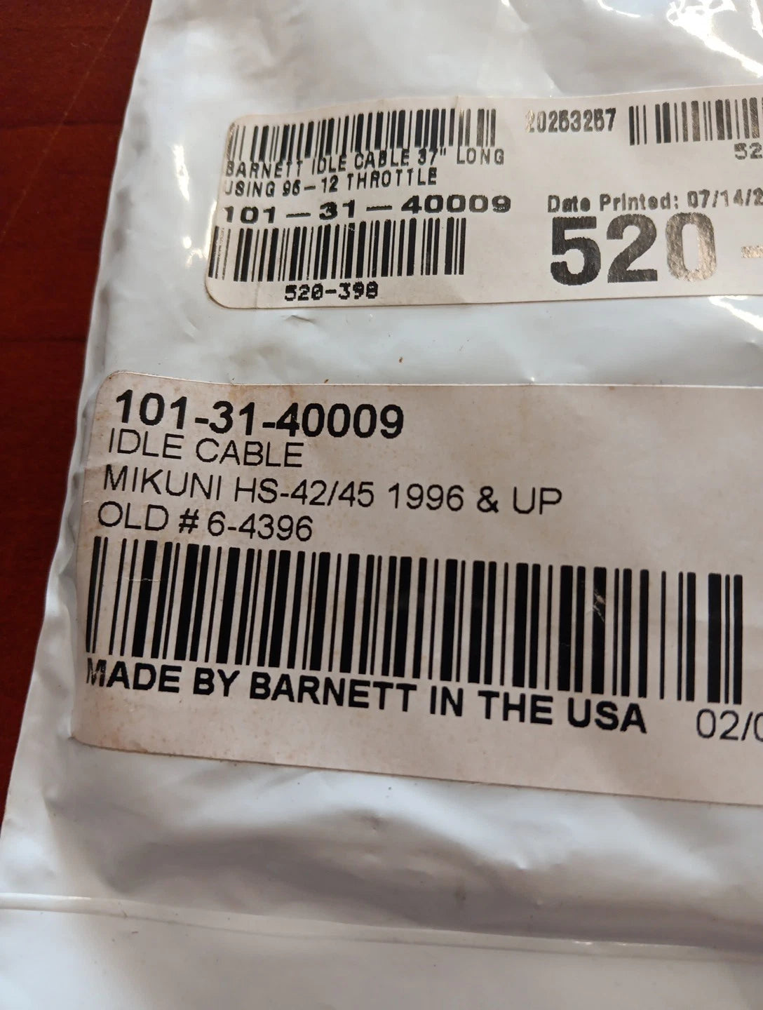 Idle Cable for Barnett (2010–2023) #101-31-4009