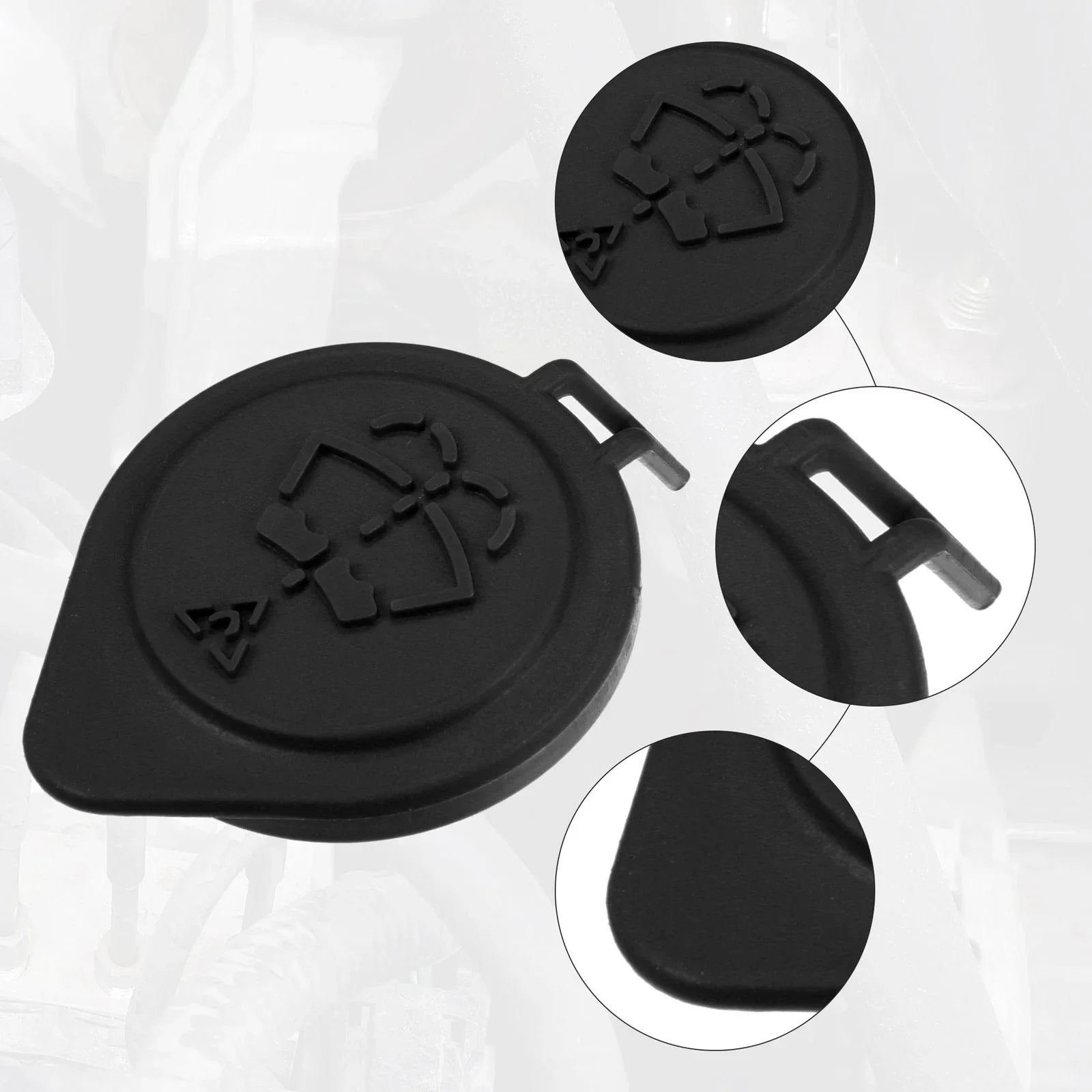 Reservoir Cap Black Windshield Washer Fluid for BMW 318i (1991-1998)