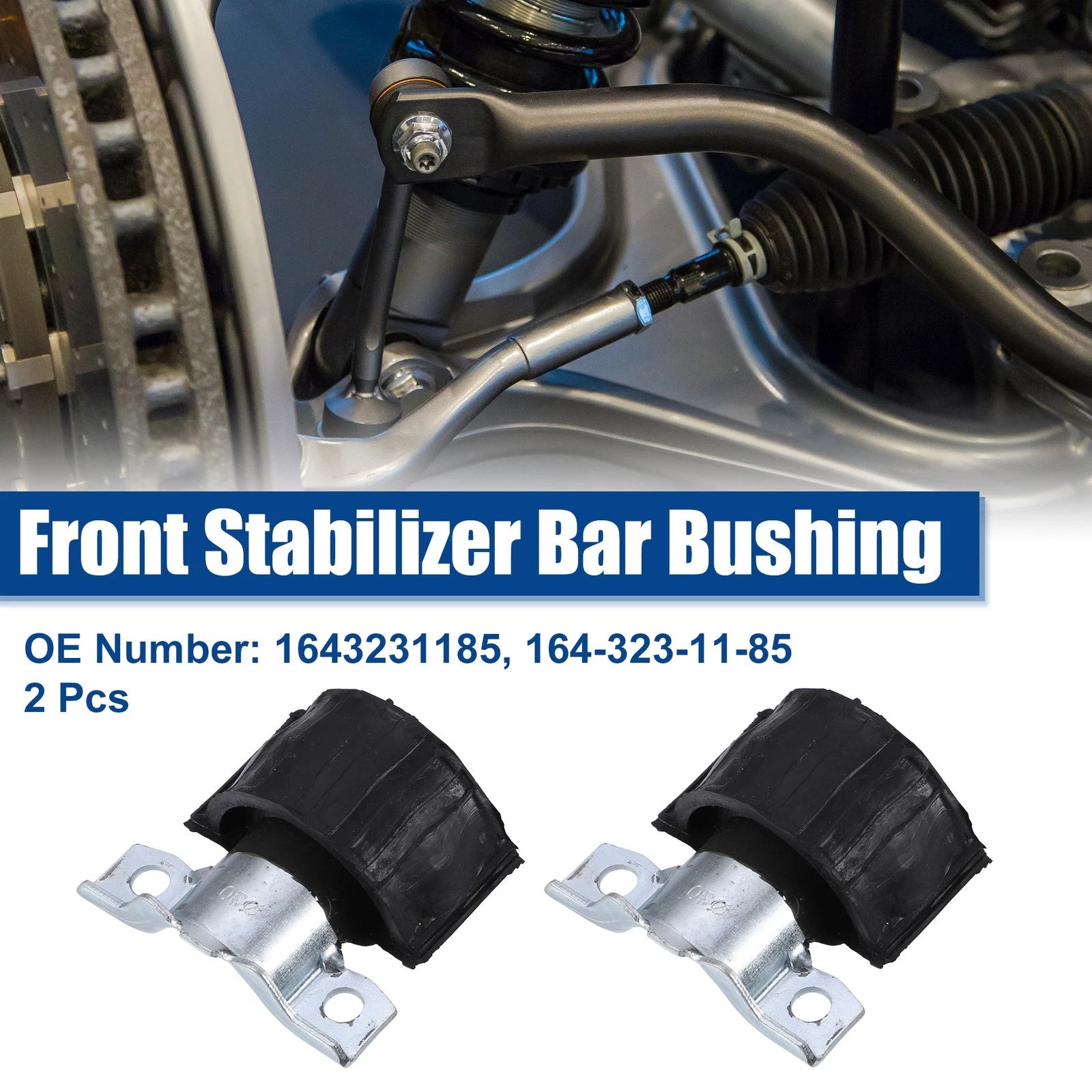 2X Front Sway Bar Bushing for Mercedes-Benz GL320 GL450 ML320 ML350 (2007–2012)