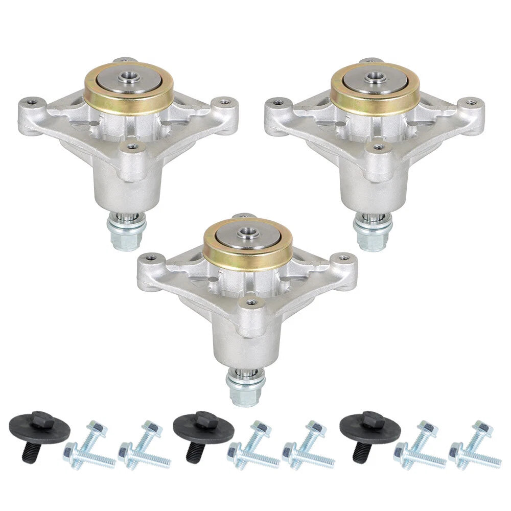 Set of 3 Spindles for Hustler Raptor Limited 36 42 52 Inch Deck