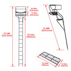 2-Man Ladder Stand for Deer Hunting (18ft)