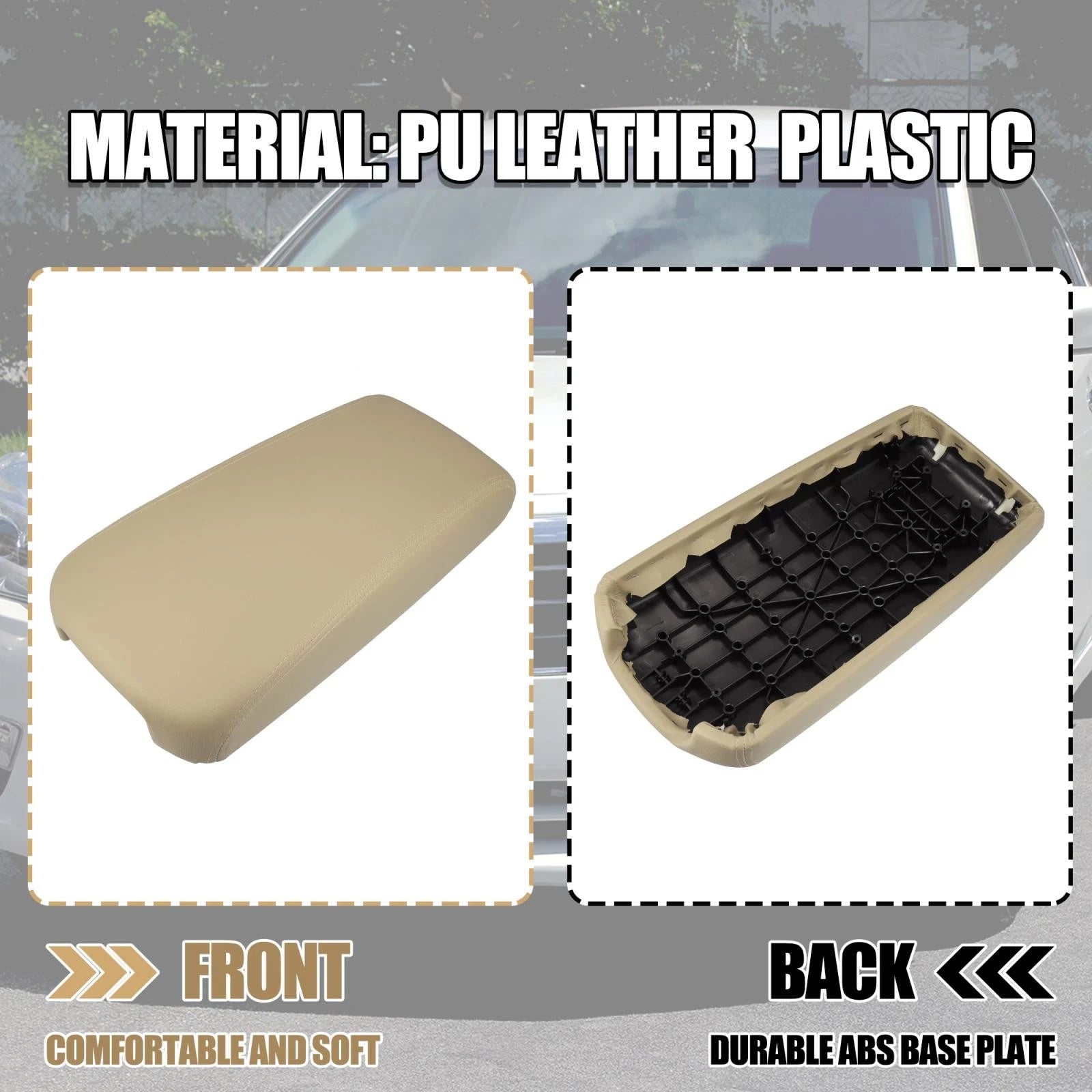 Center Console Cup Cover for Nissan Altima (2013–2018) Beige
