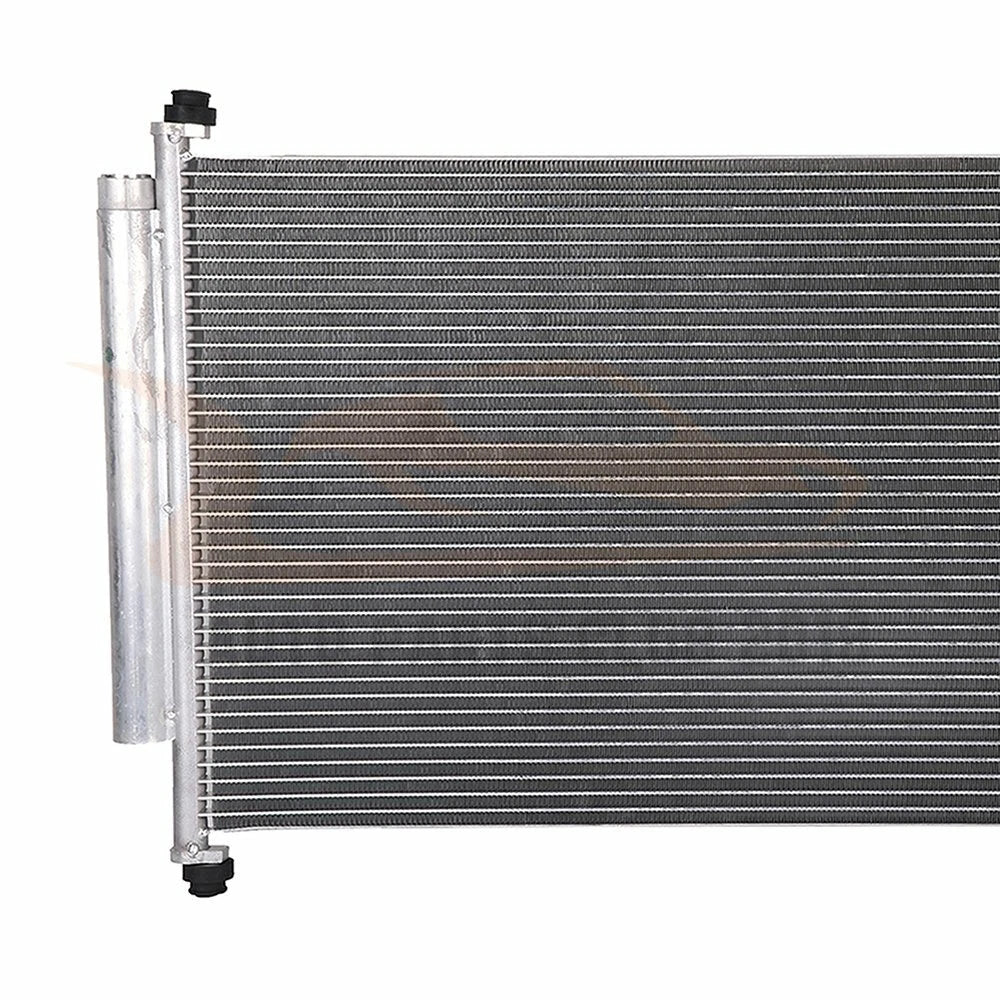 Aluminum AC Condenser for Honda Odyssey (2005–2010) with Oil Hose Clamps