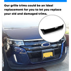 Front Lower Black Grille Bumper Moulding for Ford Edge (2011–2014)