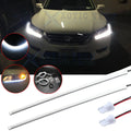 White LED DRL Strip Headlight Retrofit for Honda Accord Sedan (2013–2015)