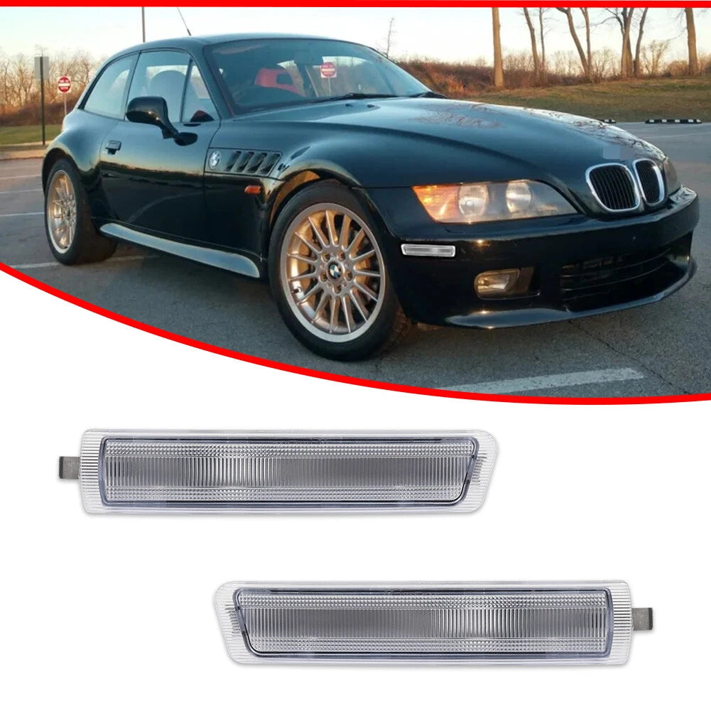 Clear Lens Side Marker Lights for BMW Z3 M Coupe Roadster (1996–2002)