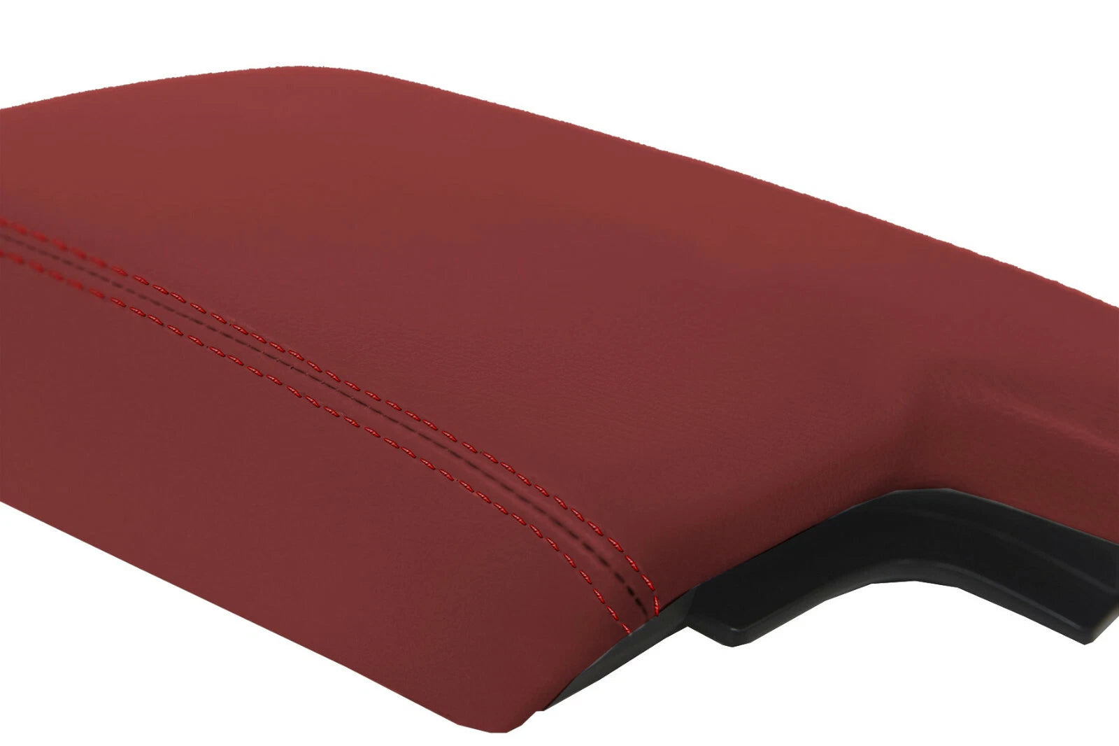 Leather Console Lid Armrest Cover for Subaru Crosstrek (2018–2020) Red