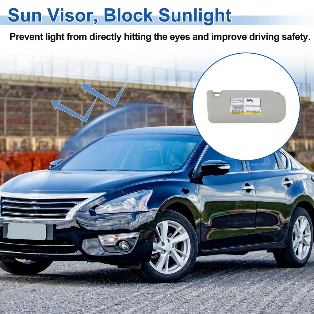 Left Side Sun Visor for Nissan Altima (2019–2025) Replaces 964016CA3C Grey