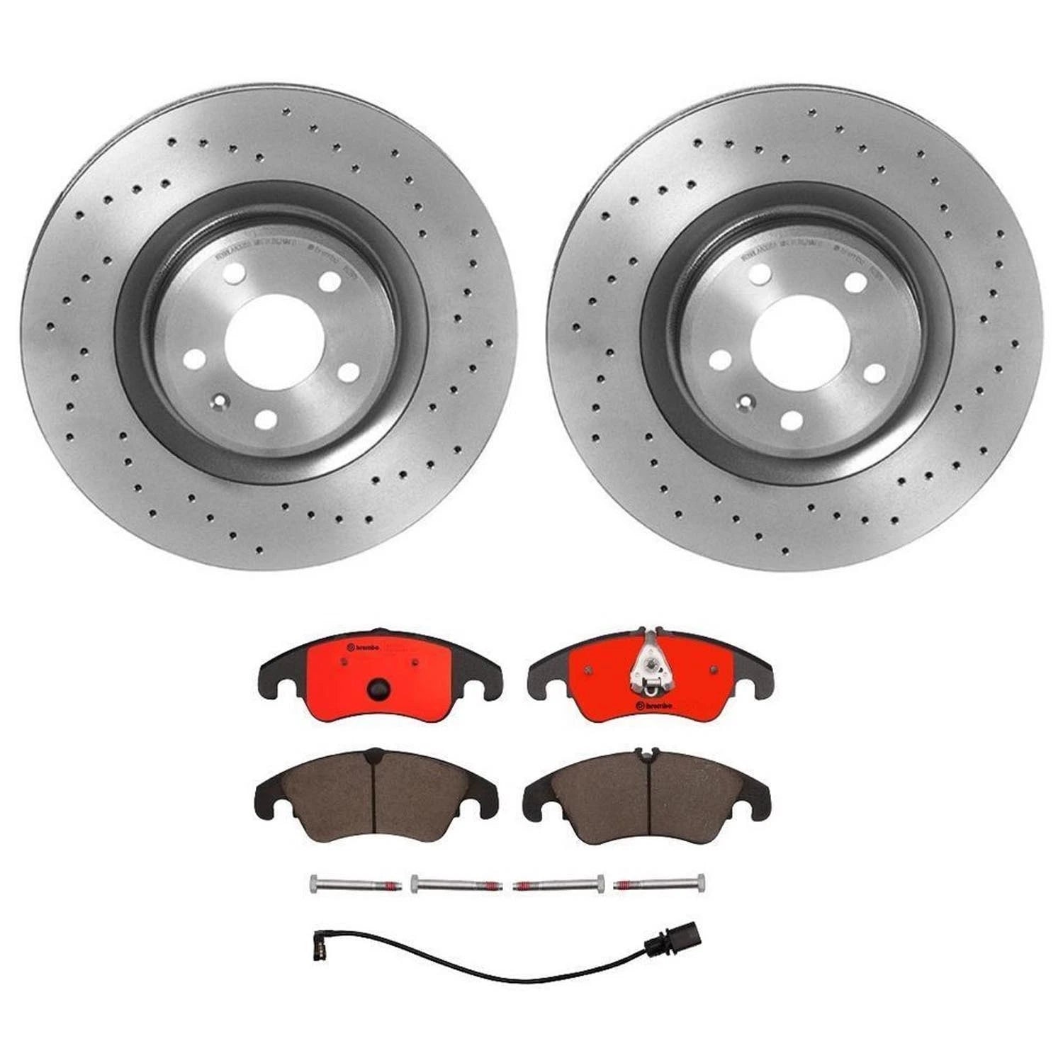 Brembo Xtra Front Brake Disc & Ceramic Pad Kit for Audi S4 S5 (2009–2011)