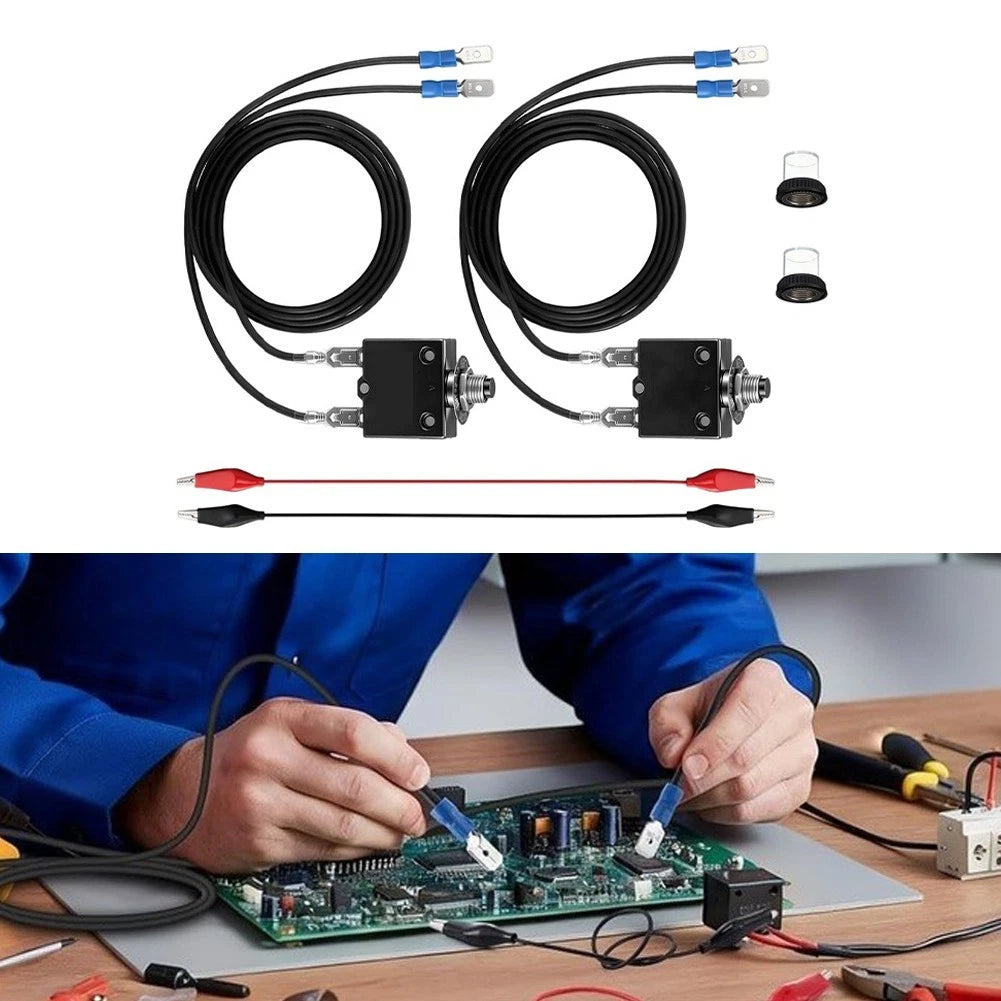 3A 5A Resettable Fuse Circuit Breaker Kit for Marine RV Generator