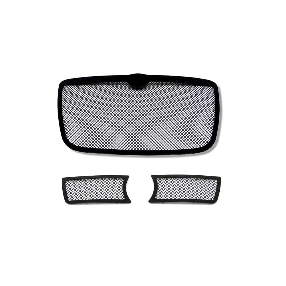 Black Stainless Steel Mesh Grille for Chrysler 300C (2005–2010)