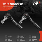 2X Outer Tie Rod End for BMW 528i 545i 530i M5 645Ci 650i Alpina B7 M6 (2000–2010)