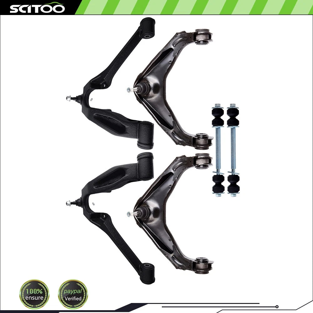 Set of 6 Front Upper Control Arm Ball Joint Sway Bar for Chevrolet Avalanche (2002–2006)