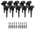 NGK Ignition Coil & Iridium Spark Plugs Kit for Audi R8 5.2 V10 (2009–2015)