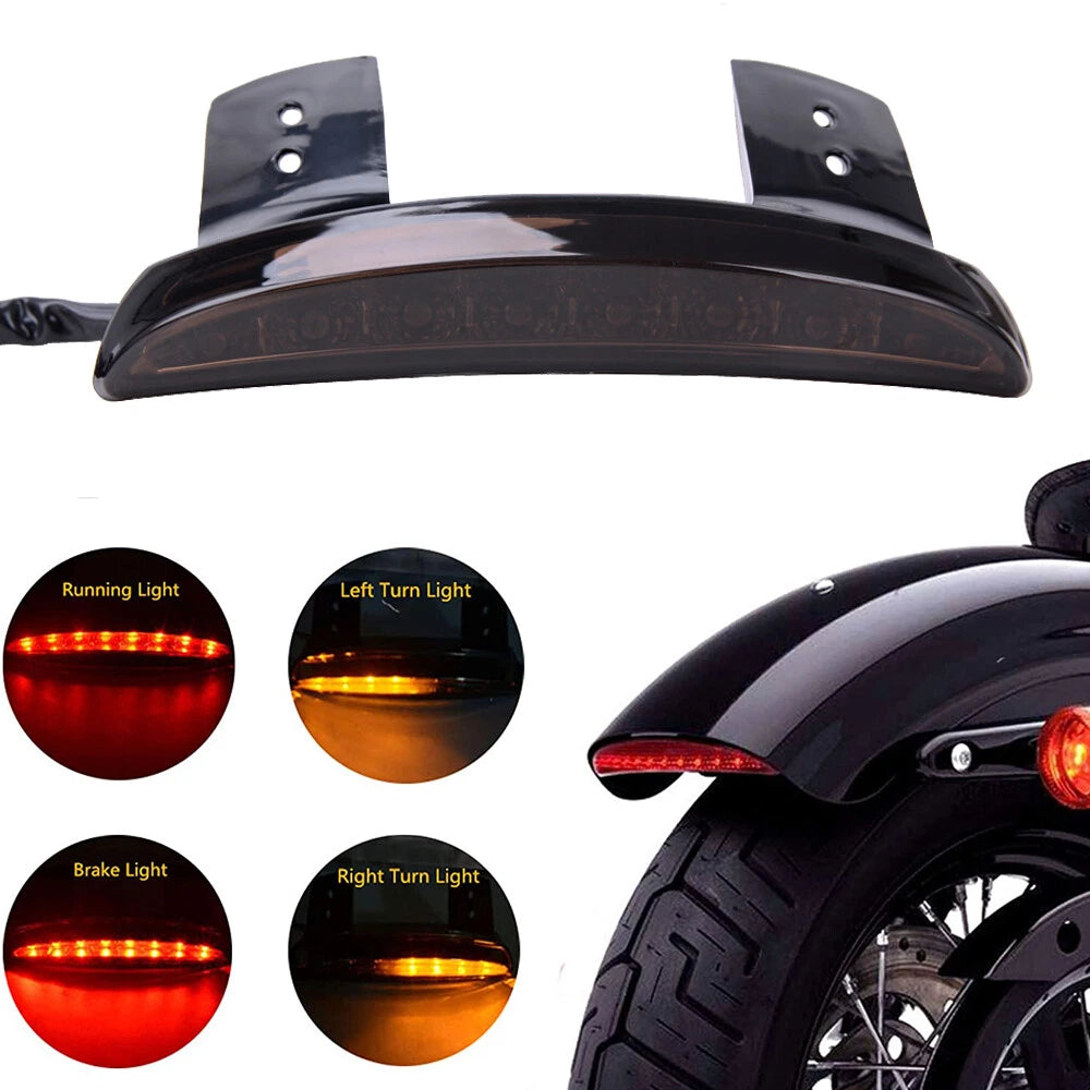 LED Brake Tail Lights for Harley Sportster XL883 1200 48 (2010–2023) Smoke